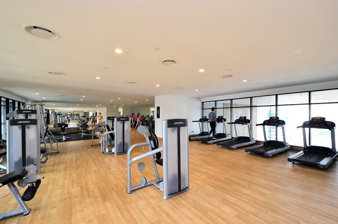 Modern gym interior with equipment